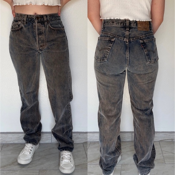 Levi’s | Vtg 80s Button-Fly 501s Acid Washed Straight Leg High-Rise Jeans | 1981 - Picture 17 of 17